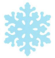 Set of 4 Beautiful Blue Snowflake Pot Holders Insulation Mats Place Mats